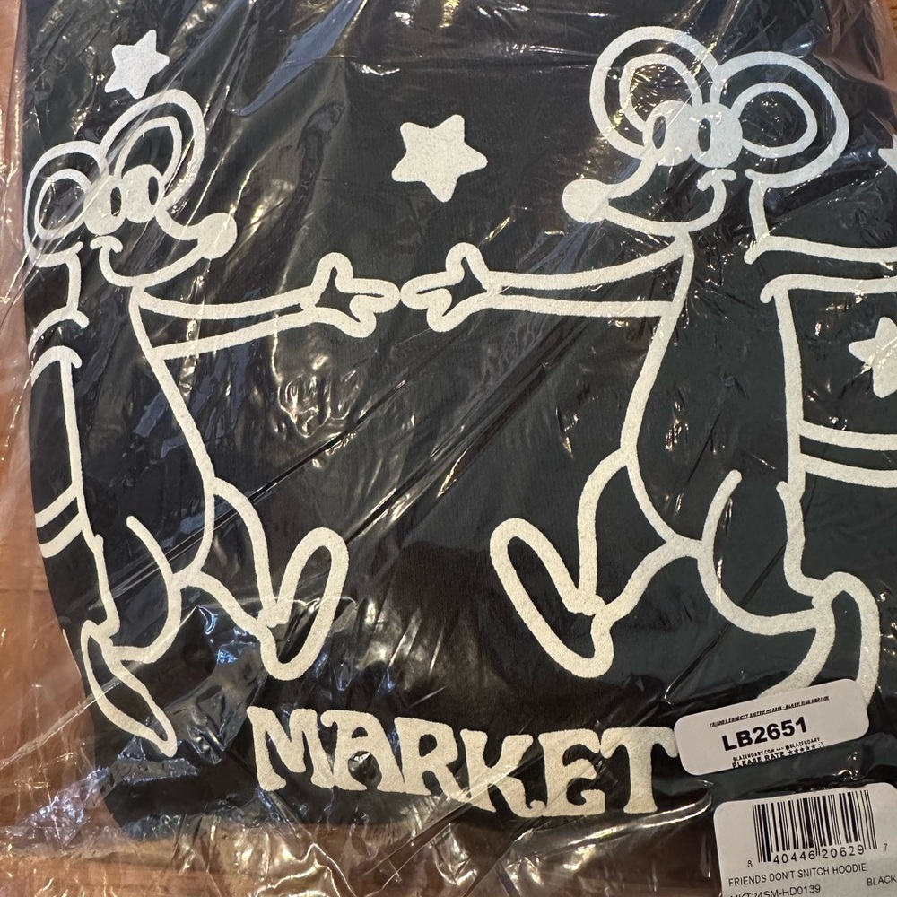 Market Studios - Friends Don’t Snitch Hoodie - Size M. - Picture 2 of 2